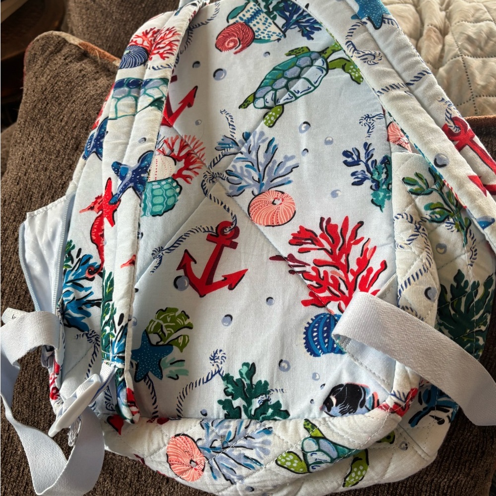 Vera Bradley Backpack Anchors Away mini backpack used a couple of times - Picture 3 of 3